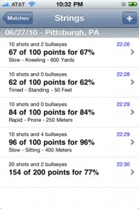 CMP iPhone, iPad, iTouch, marksmanship scoring app